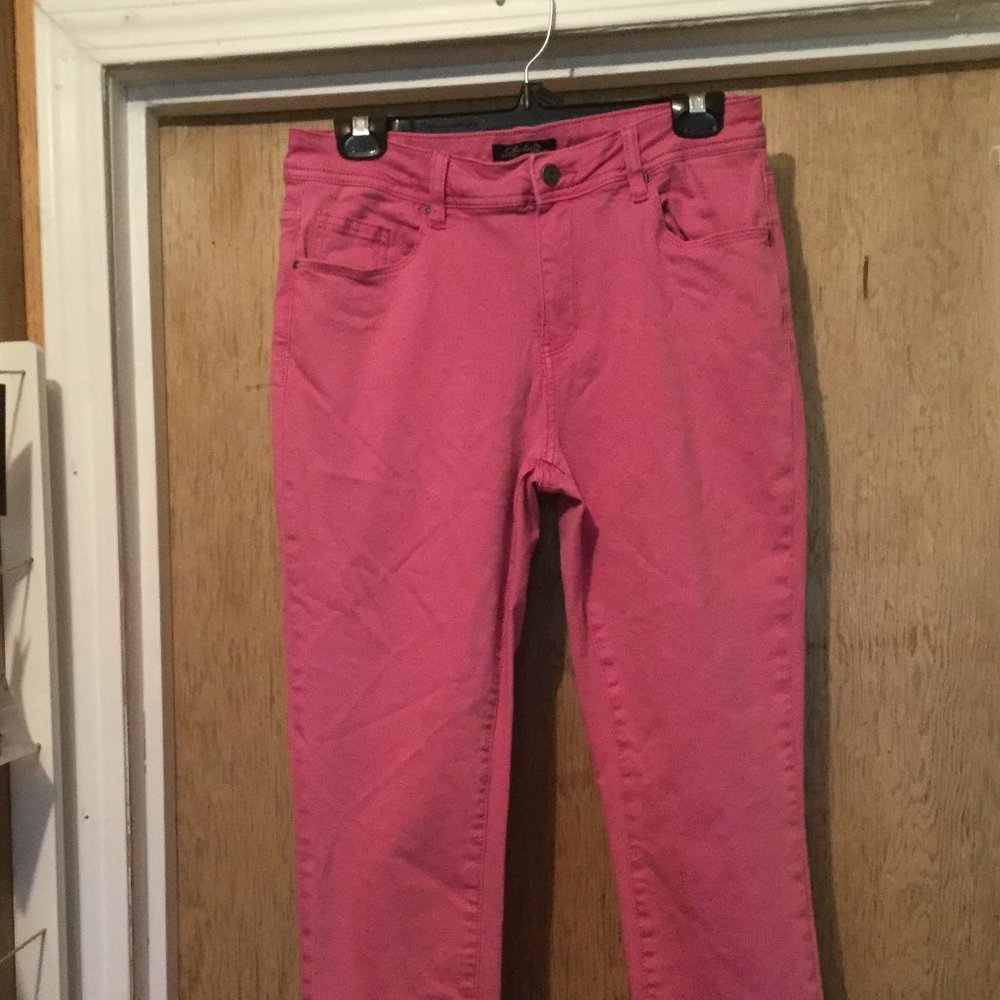 CHARLIE B Pink Straight Leg Jeans
